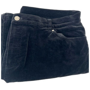 Jones New York Black Velvet Pants Size 16